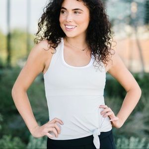 Zyia Gray Knot Just a Cute Tank-Large